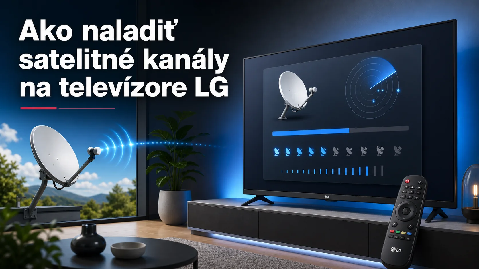 Ako naladiť satelitné kanály na televízore LG