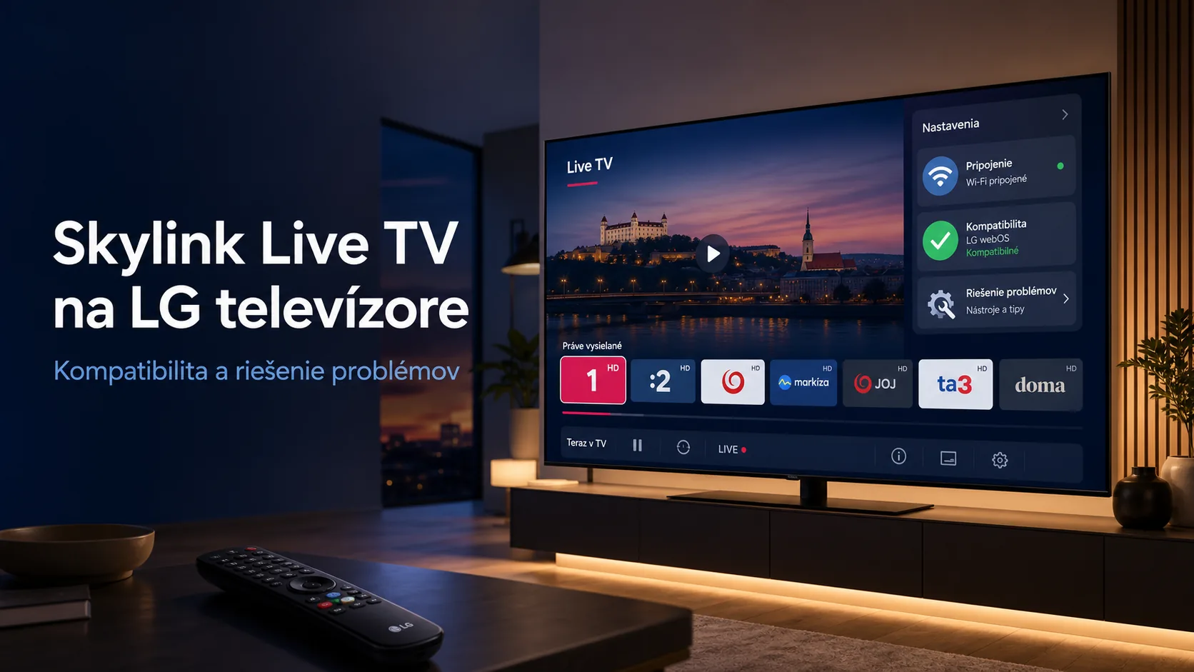 Skylink Live TV na LG televízore: kompatibilita a riešenie problémov
