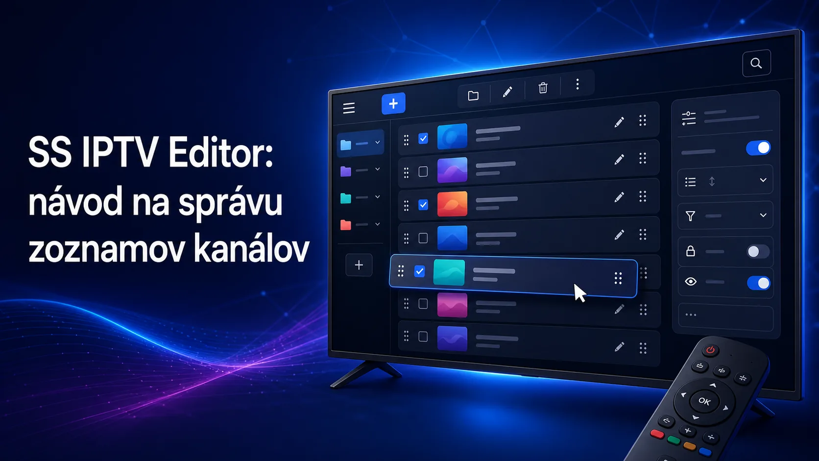 SS IPTV Editor: návod na správu zoznamov kanálov
