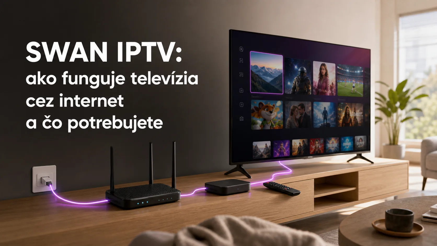 SWAN IPTV: ako funguje televízia cez internet a čo potrebujete